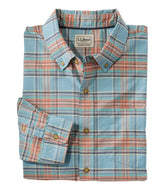 Men's Sunwashed Oxford Shirt, Slightly Fitted Untucked Fit, Plaid | L.L.Bean US