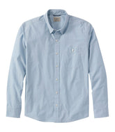 Men's Comfort Stretch Performance® Chambray Shirt, Long-Sleeve, Slightly Fitted Untucked Fit | L.L.Bean online