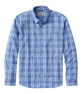 Men's Comfort Stretch Performance® Chambray Shirt, Long-Sleeve, Slightly Fitted Untucked Fit, Plaid | L.L.Bean discount