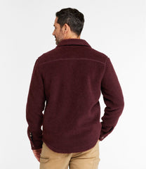 Men's Signature Mixed Media Fleece Shirt Jacket | L.L.Bean online
