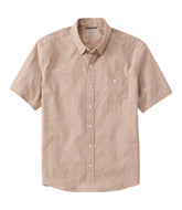 Men's Comfort Stretch Performance® Chambray Shirt, Short-Sleeve, Slightly Fitted Untucked Fit | L.L.Bean discount