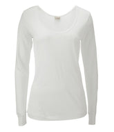 Women's Silk Pointelle, Long-Sleeve Scoopneck | L.L.Bean sale