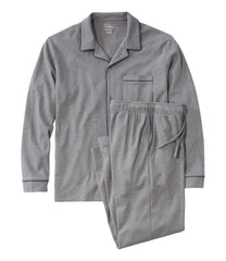 Men's Bean's Cotton Knit Pajamas, Button-Front PJ Set | L.L.Bean US