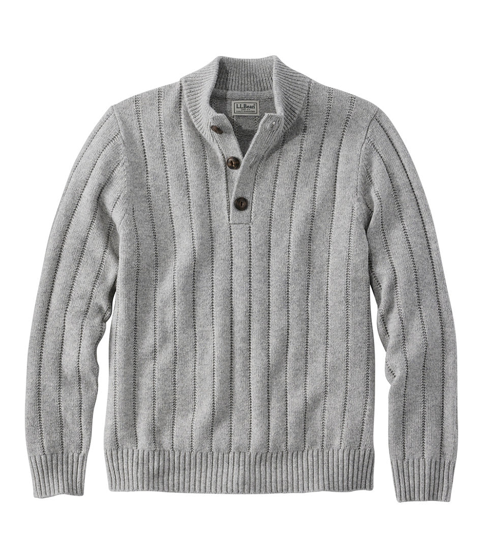 Men's Riverton Wool/Cotton Sweater, Mockneck | L.L.Bean sale