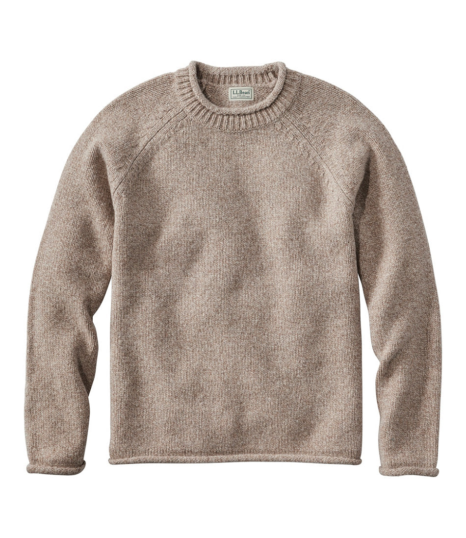 Men's Bean's Classic Ragg Wool Sweater, Rollneck | L.L.Bean outlet