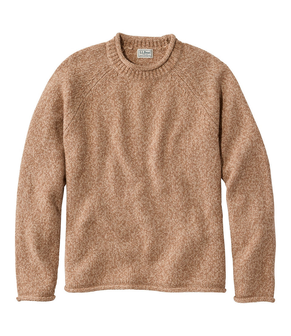 Men's Bean's Classic Ragg Wool Sweater, Rollneck | L.L.Bean outlet