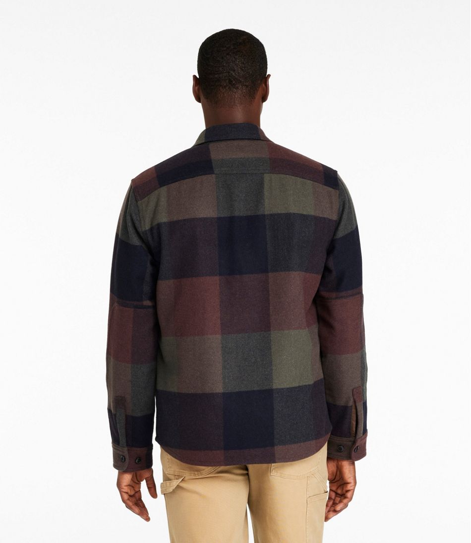 Men's Signature Wool Workshirt, Plaid | L.L.Bean outlet