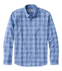 Men's Comfort Stretch Performance® Chambray Shirt, Long-Sleeve, Slightly Fitted Untucked Fit, Plaid | L.L.Bean discount