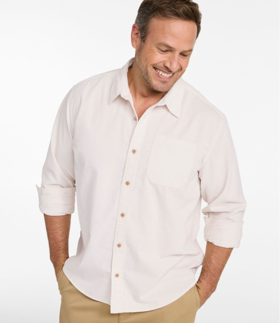 Men's Sunwashed Corduroy Shirt, Slightly Fitted Untucked Fit | L.L.Bean sale
