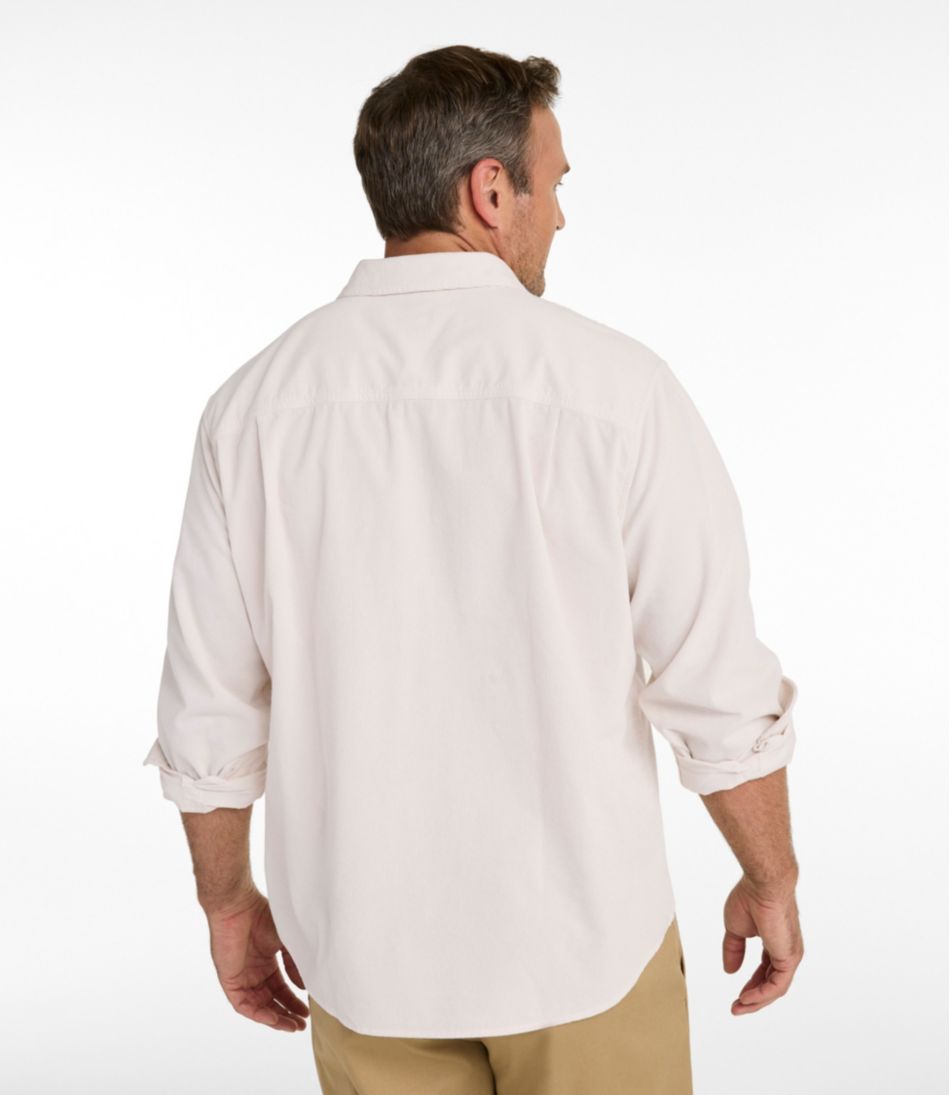 Men's Sunwashed Corduroy Shirt, Slightly Fitted Untucked Fit | L.L.Bean sale