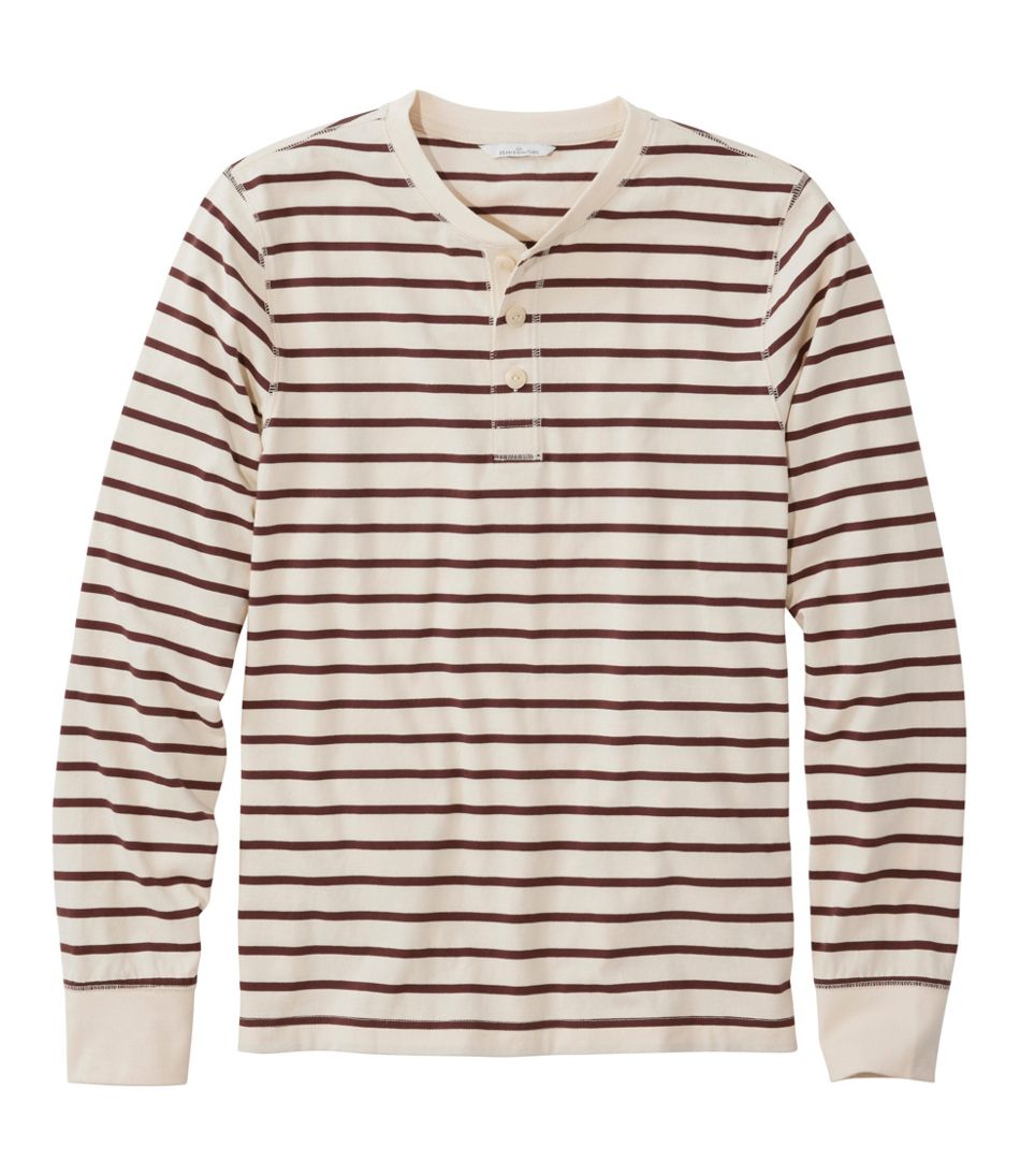 Men's Signature Northwoods Henley, Long-Sleeve, Stripe | L.L.Bean for sale