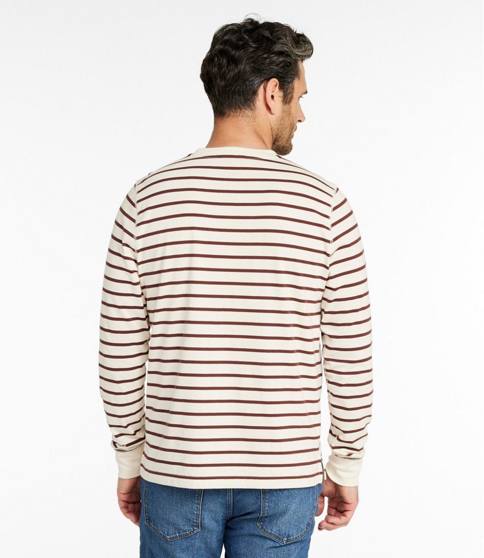 Men's Signature Northwoods Henley, Long-Sleeve, Stripe | L.L.Bean for sale