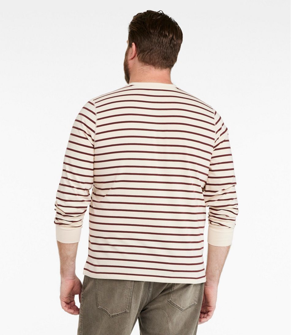 Men's Signature Northwoods Henley, Long-Sleeve, Stripe | L.L.Bean for sale