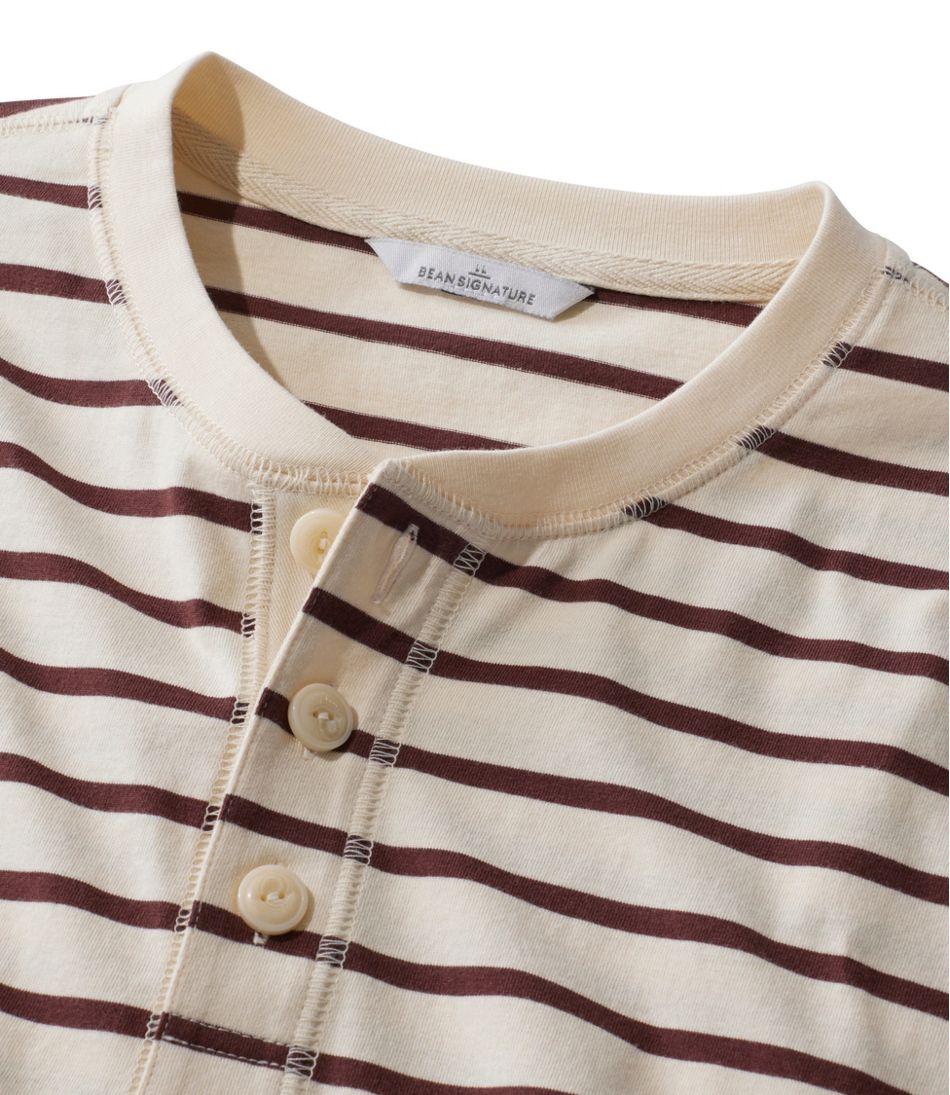 Men's Signature Northwoods Henley, Long-Sleeve, Stripe | L.L.Bean for sale