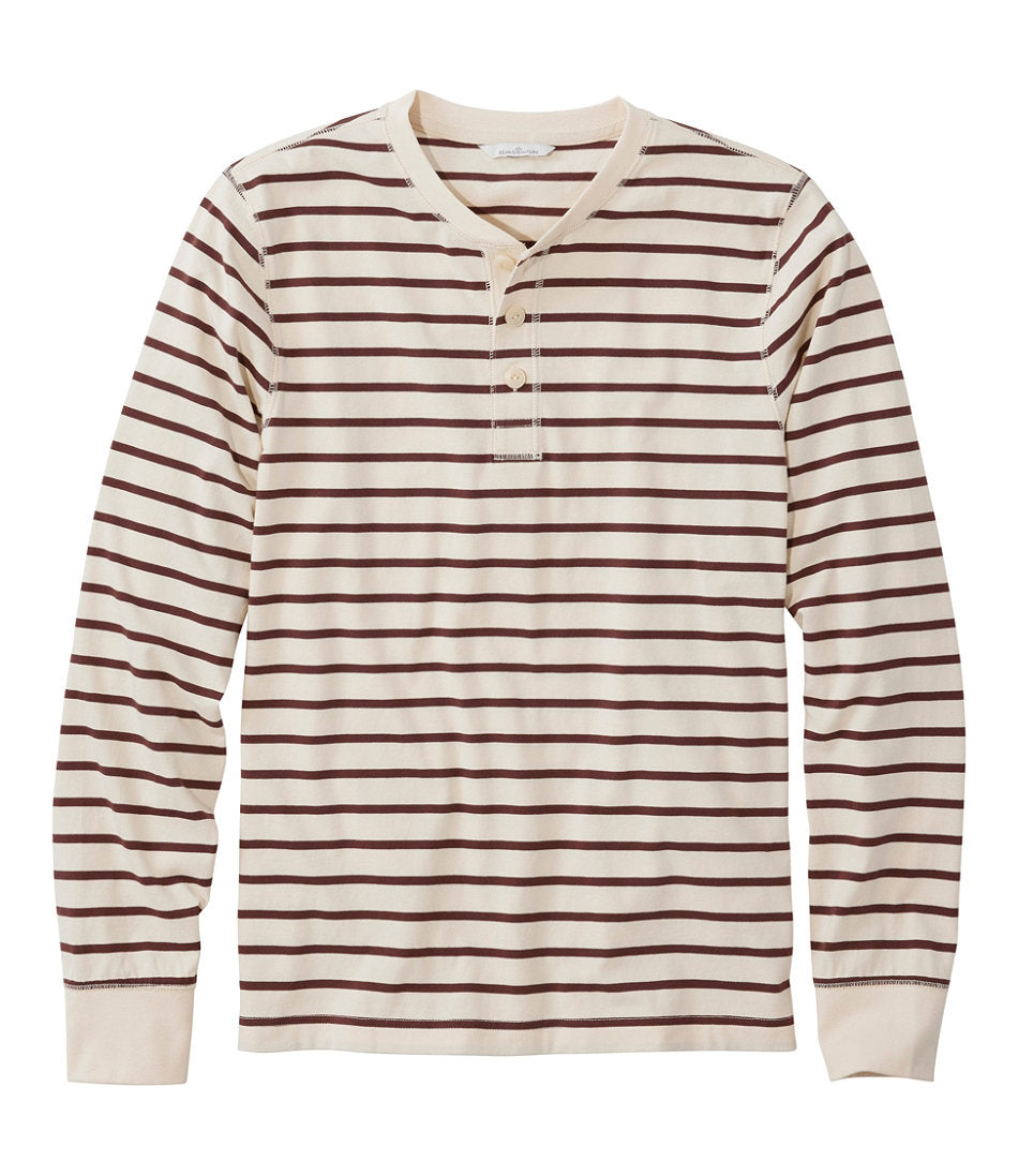 Men's Signature Northwoods Henley, Long-Sleeve, Stripe | L.L.Bean for sale