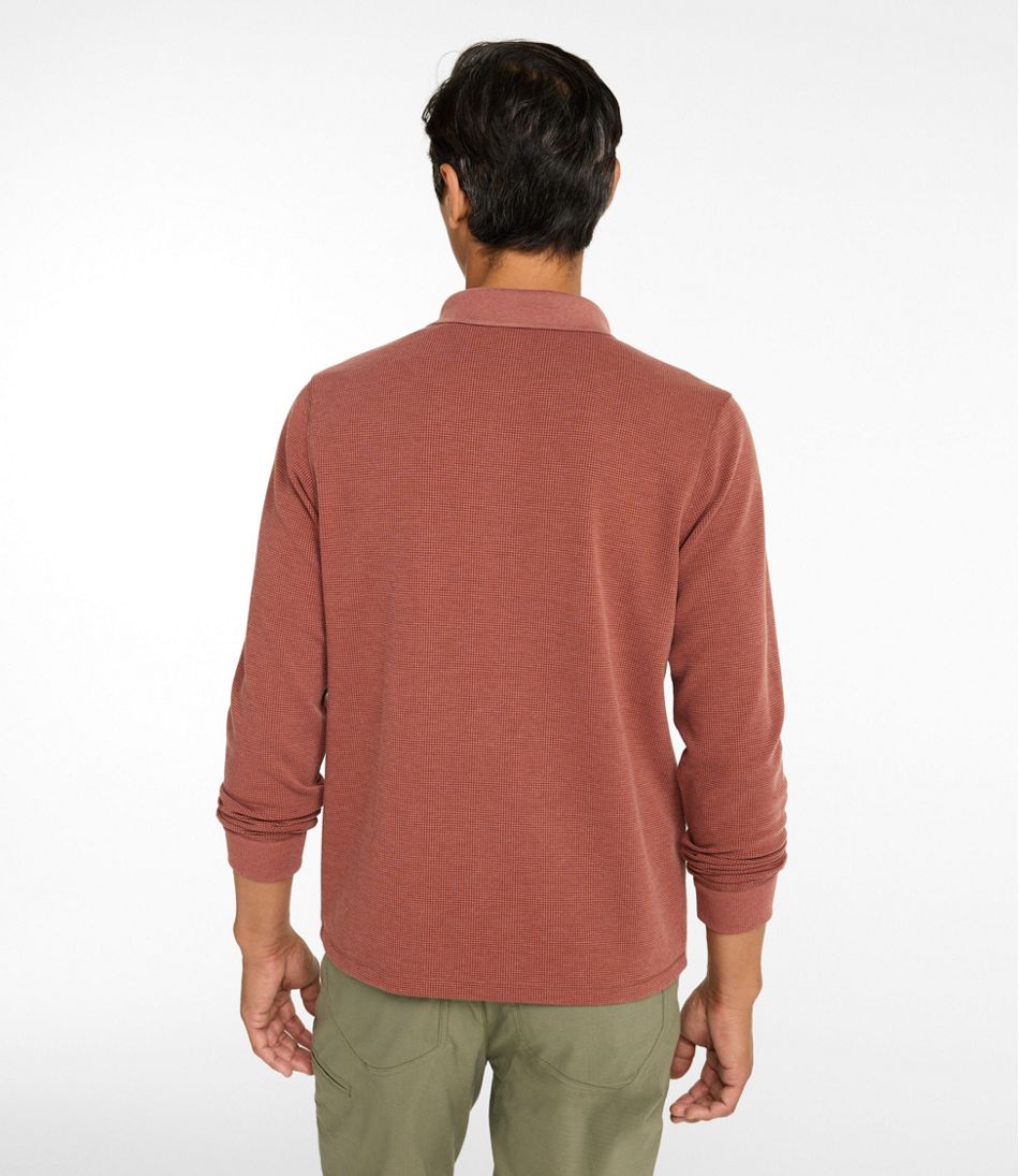 Men's Mountainside Micro Waffle Polo, Long-Sleeve | L.L.Bean outlet