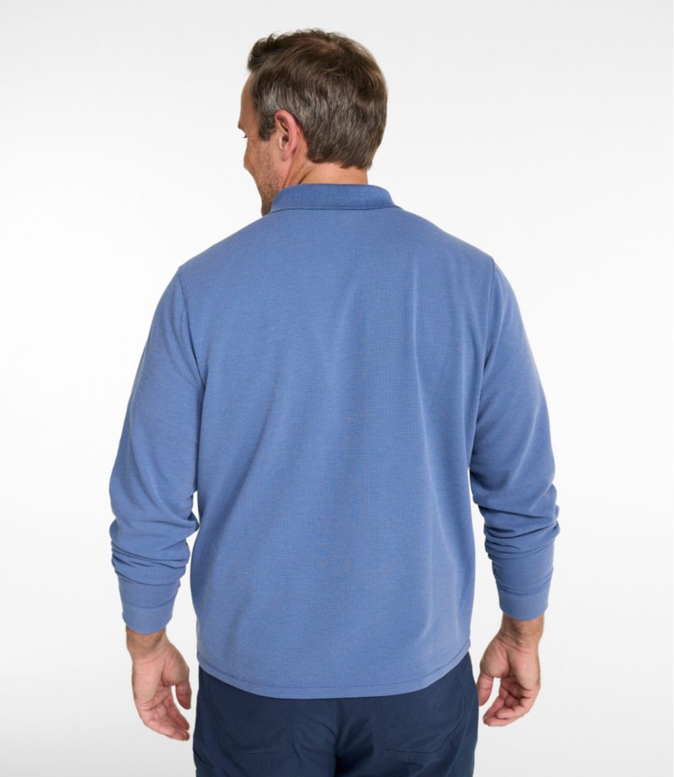 Men's Mountainside Micro Waffle Polo, Long-Sleeve | L.L.Bean outlet