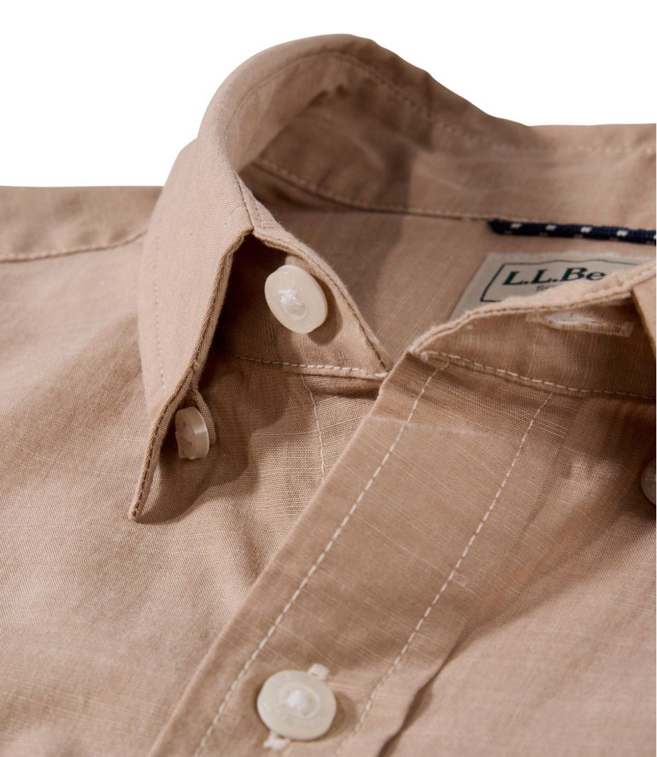 Men's Comfort Stretch Performance® Chambray Shirt, Short-Sleeve, Slightly Fitted Untucked Fit | L.L.Bean discount