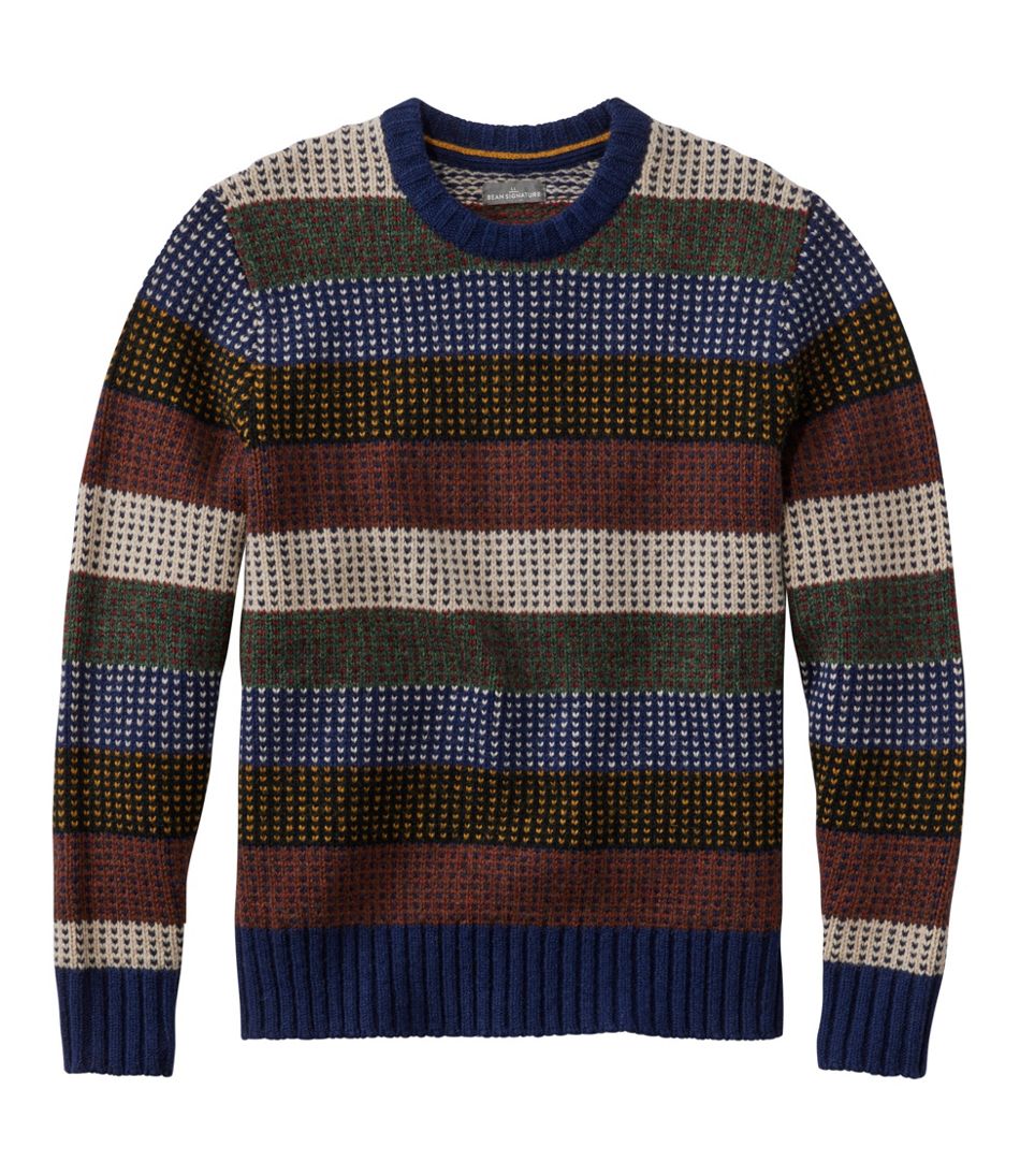 Men's Signature 1980 Matinicus Rock Sweater, Crewneck, Stripe | L.L.Bean US