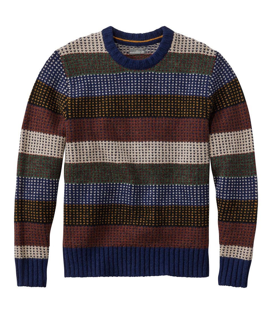 Men's Signature 1980 Matinicus Rock Sweater, Crewneck, Stripe | L.L.Bean US