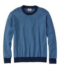 Men's All Seasons Cotton Blend Sweater, Crewneck, Stripe | L.L.Bean US
