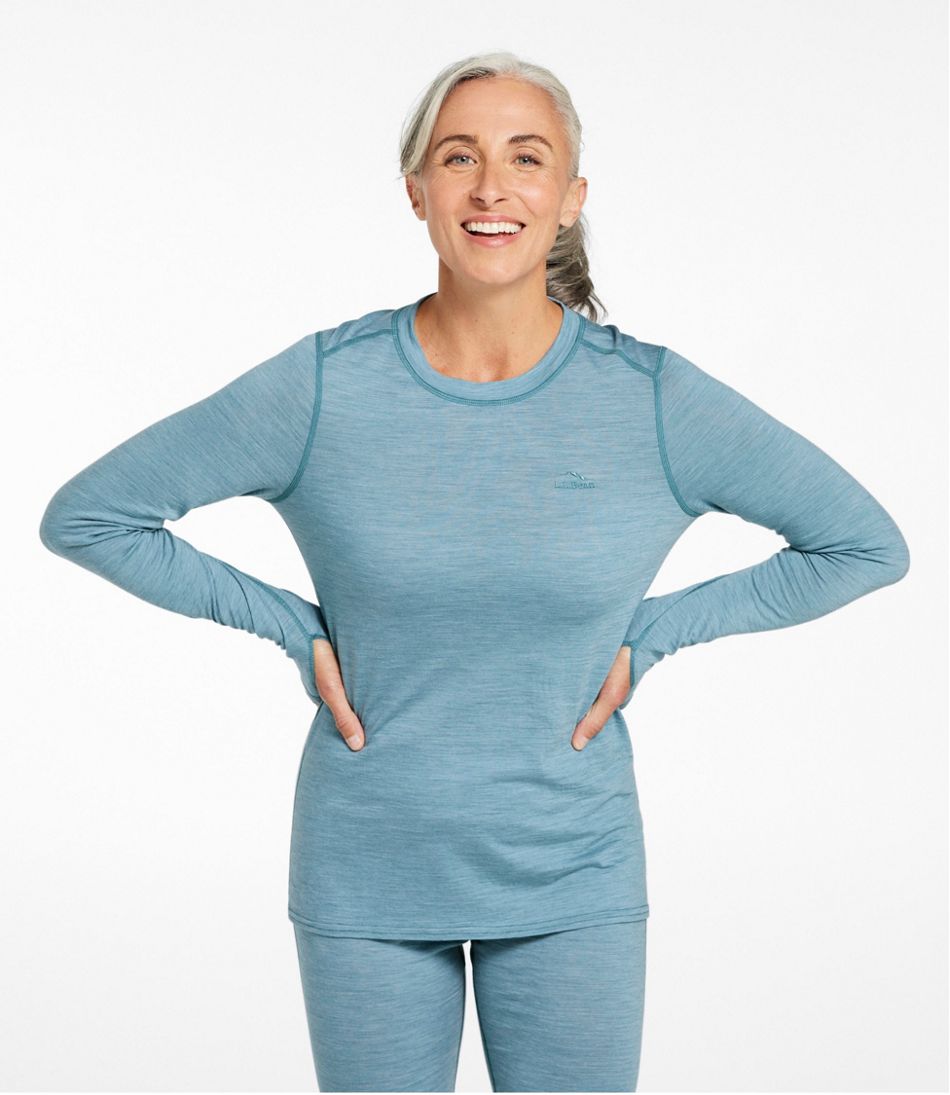 Women's Cresta Ultralight 150 Crew Top, Stripe | L.L.Bean on sale