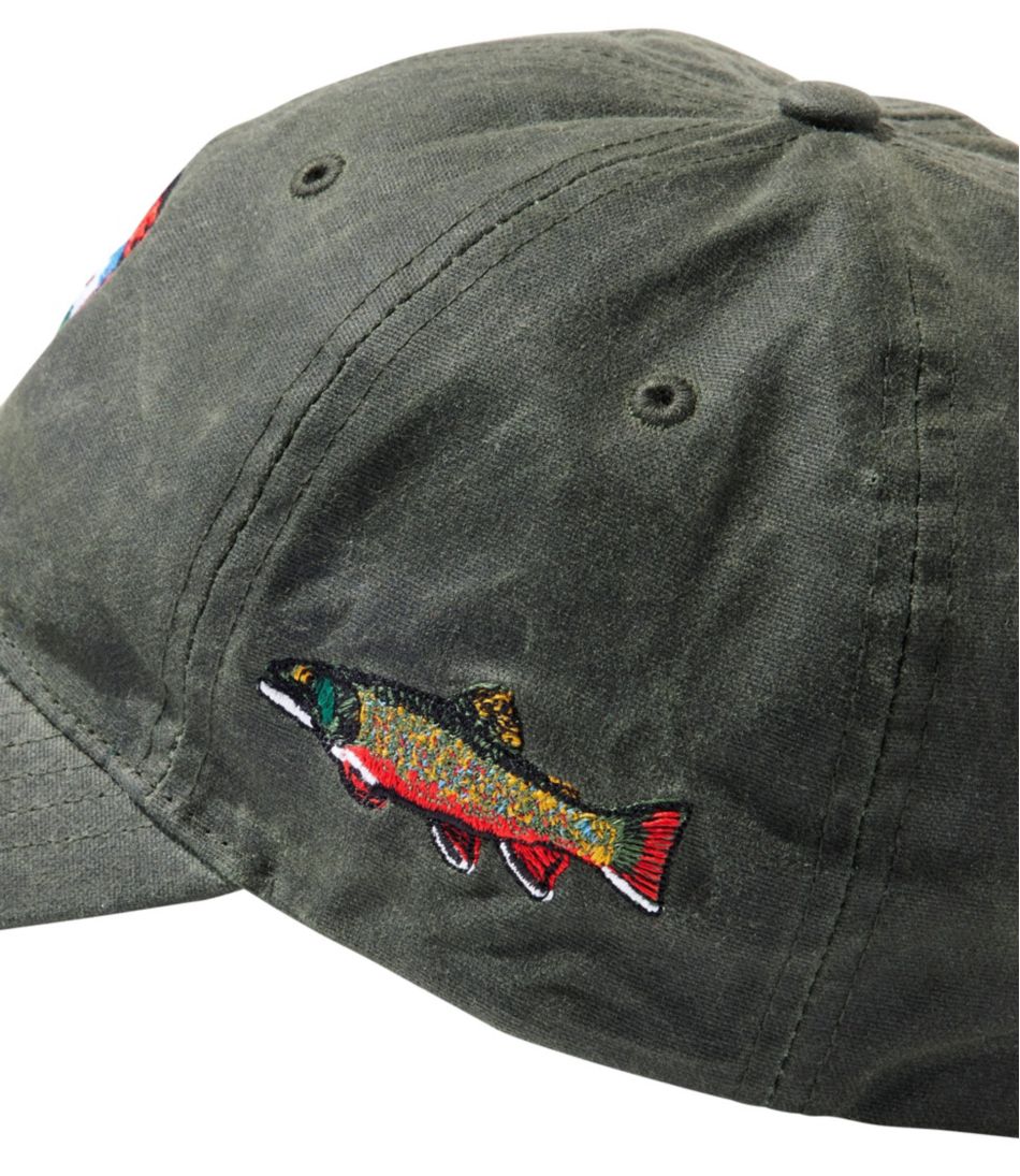 Adults' MIF&W Waxcloth Hat, Brook Trout | L.L.Bean online
