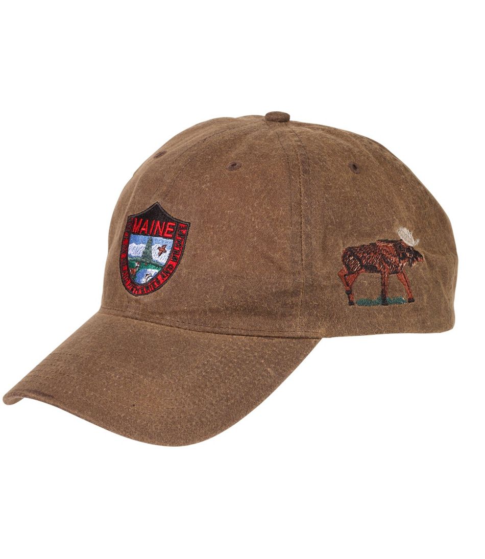 Adults' MIF&W Waxcloth Hat, Moose | L.L.Bean online