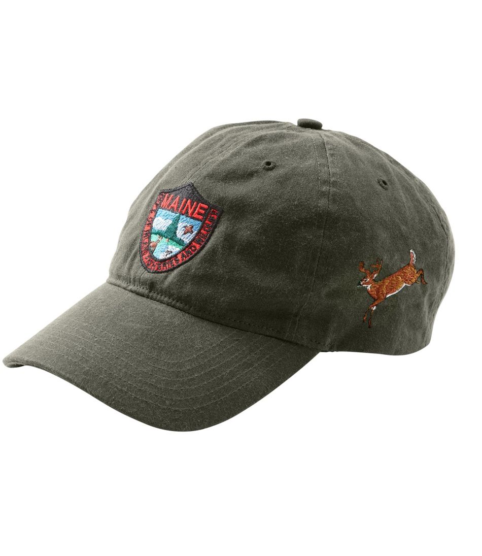 Adults' MIF&W Waxcloth Hat, White-Tailed Deer | L.L.Bean outlet
