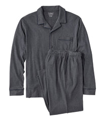 Men's Bean's Cotton Knit Pajamas, Button-Front PJ Set | L.L.Bean US