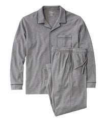 Men's Bean's Cotton Knit Pajamas, Button-Front PJ Set | L.L.Bean US