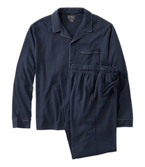 Men's Bean's Cotton Knit Pajamas, Button-Front PJ Set | L.L.Bean US