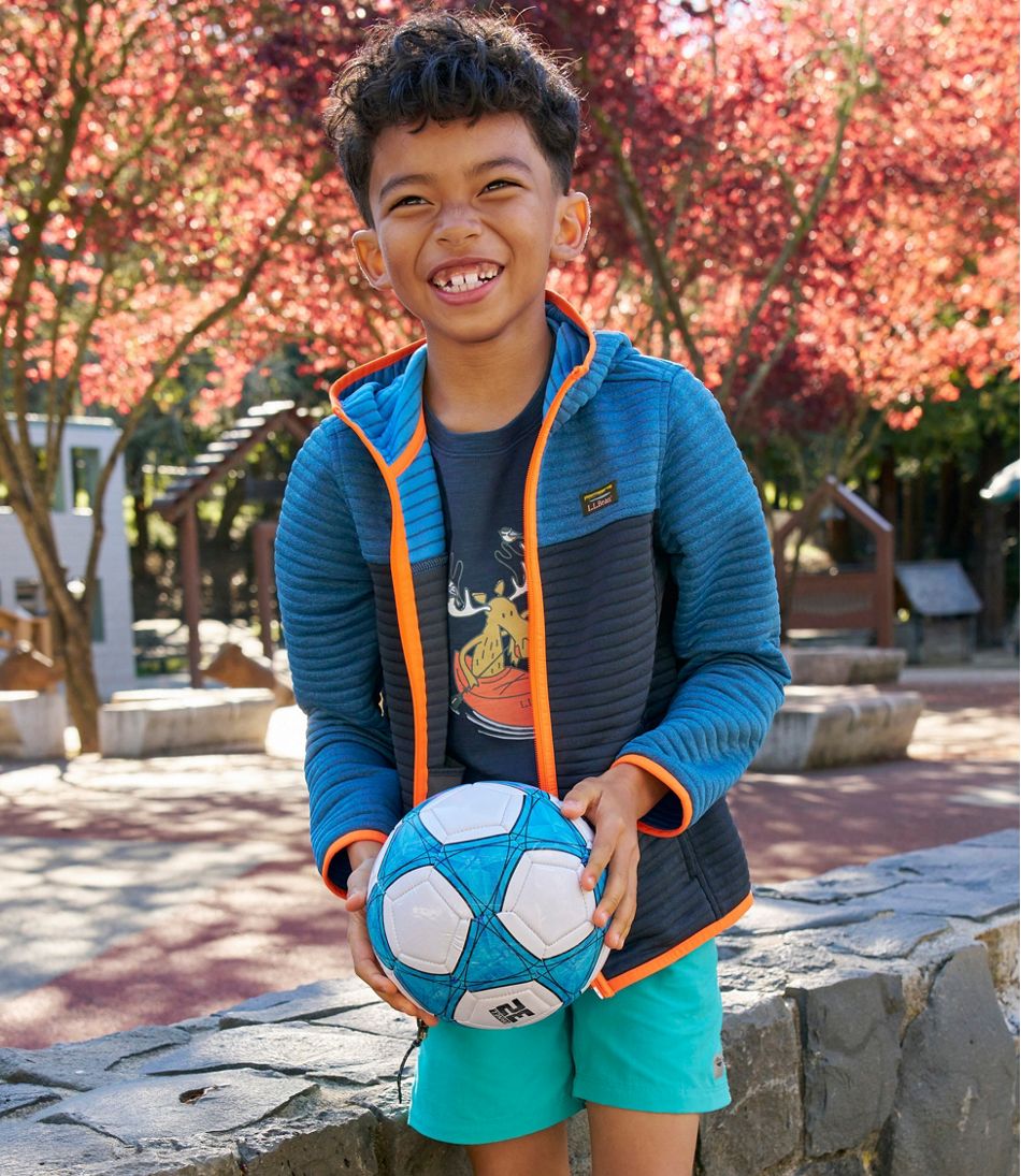 Kids' Airlight Full-Zip Hoodie, Colorblock | L.L.Bean sale
