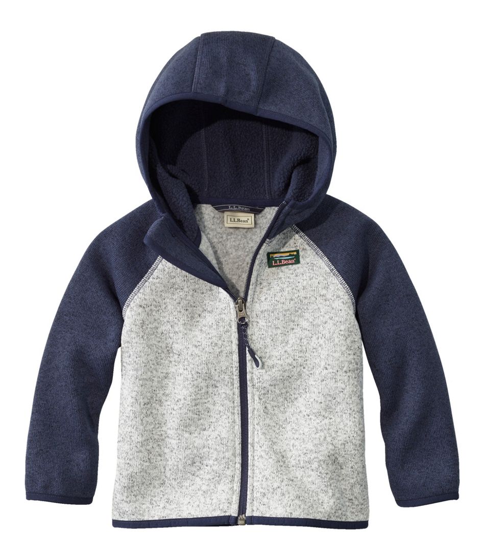 Infants' and Toddlers' Sweater Fleece, Hooded Colorblock | L.L.Bean discount