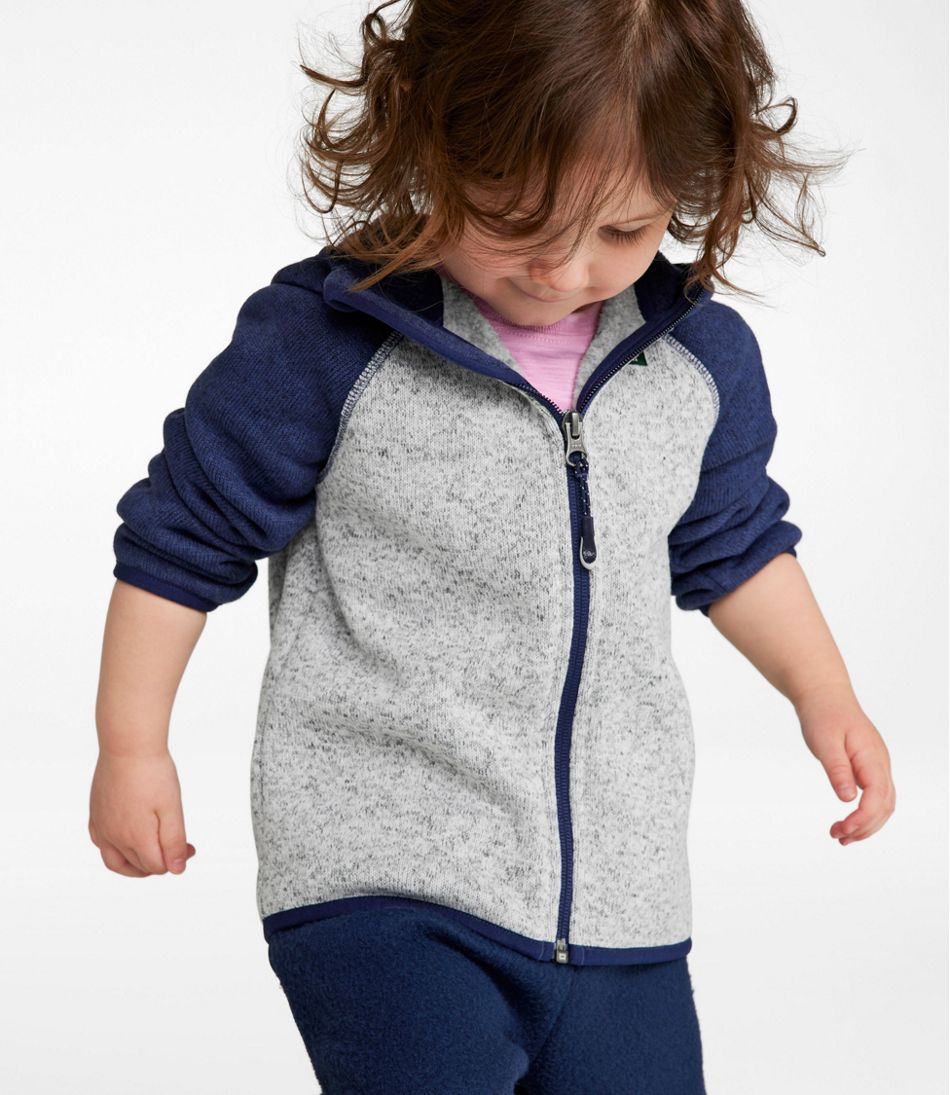 Infants' and Toddlers' Sweater Fleece, Hooded Colorblock | L.L.Bean discount