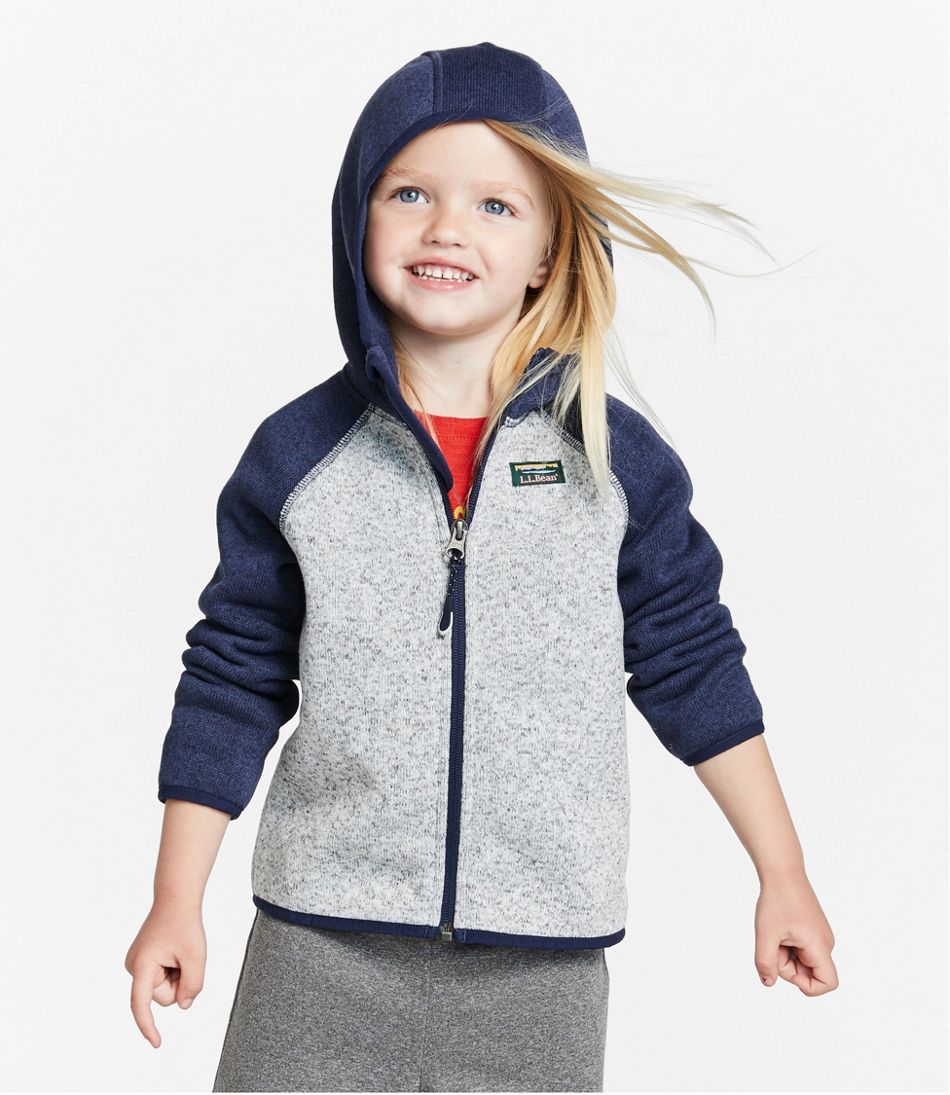 Infants' and Toddlers' Sweater Fleece, Hooded Colorblock | L.L.Bean discount