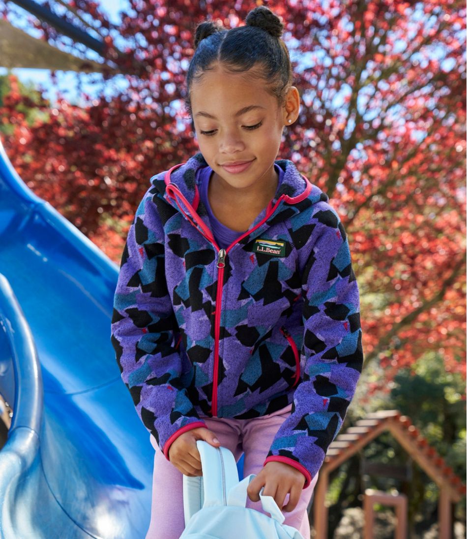 Kids' Sweater Fleece, Hooded Print | L.L.Bean for sale