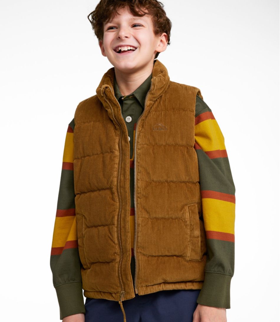 Kids' Bean's Down Corduroy Vest | L.L.Bean discount